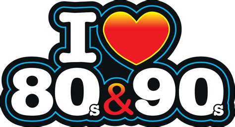 I Love The 80s Logo Png Vector Library Love 80 Y 90 Clipart Full