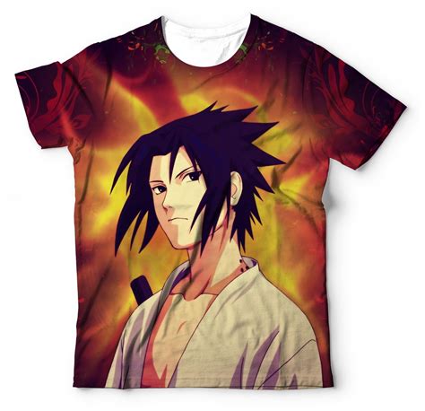 Camisa Camiseta Do Naruto Shippuden Sasuke Uchiha Elo7