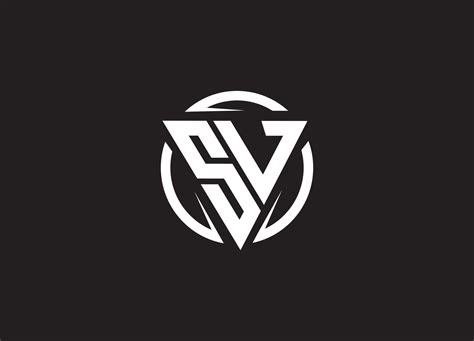 Sv Letter Logo Design With Creative Modern 6150826 Vector Art At Vecteezy