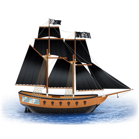 Pirate Ship Illustration 468716 Vector Art At Vecteezy