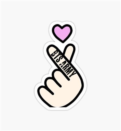 Bts Finger Heart Emoji Btsmayr