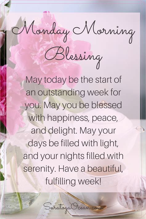 Here Is A Beautiful Blessing To Start Off Your Week May Your Days Be