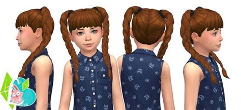 Playful Braids Summer Pigtails Collection Part 02 The Sims 4