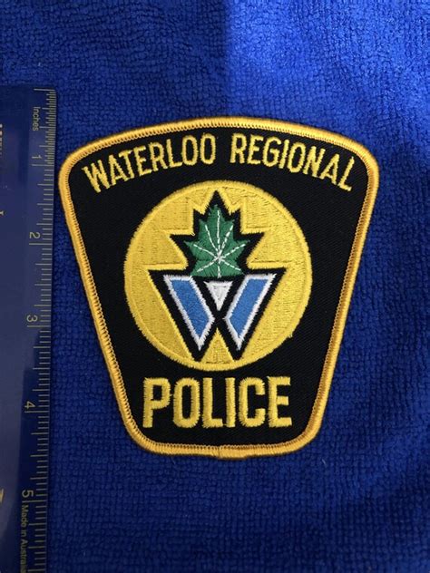 Waterloo Regional Police Patch Ontario Canada Etsy