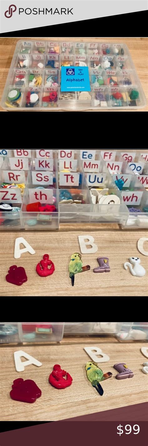 Alphabet Kit With Objects Montessori Alphabet Set Alphabet Objects