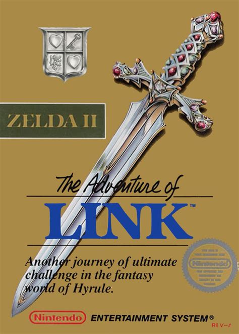 The Legend Of Zelda Adventure Of Link Box Art 1988 Thelegendof