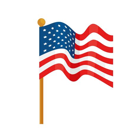 Usa Flag Waving 2696196 Vector Art At Vecteezy