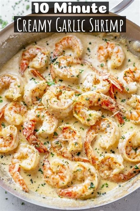 10 Minutes Creamy Garlic Shrimp With Parmesan Home Recipes