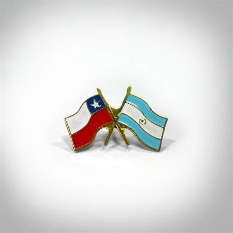 Pins Banderas Chile Argentina Bullet Marketing And Merchandising