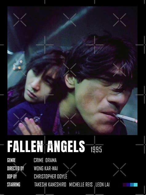 Music Retro Fallen Angels Minimalist Poster Awesome For Music Fans