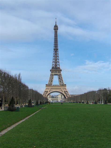 The Eiffel Tower Champs De Mars Paris France Stock Image Image Of