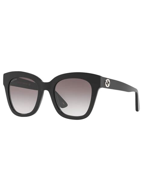 Gucci Gg0029s Womens Square Sunglasses Blackgrey Gradient At John Lewis And Partners