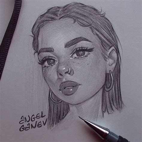 Dibujos D Personas Girl Drawing Sketches Pencil Art Drawings Cool Art
