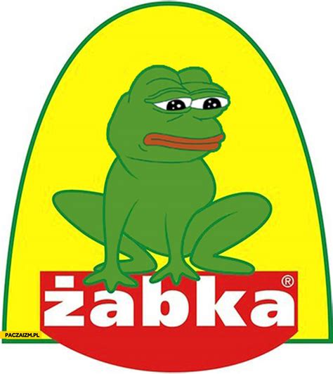 Logo Żabka Smutna żaba Paczaizmpl