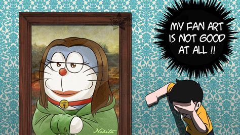 Doraemon Fan Art Mon Na Lisa Of Nobita By Doraemonbasil On Deviantart