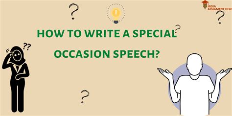 How To Write A Special Occasion Speech