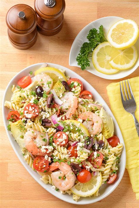 Mediterranean Shrimp And Pasta Salad