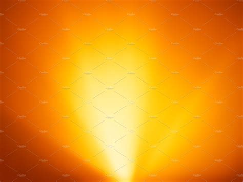 Orange Warm Light Rays From Bottom Background Decorative