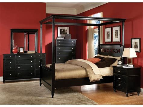 Black King Canopy Bedroom Sets Black King Canopy Bed And California