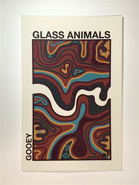 Glass Animals Gooey Poster Glass Animals Poster Etsy