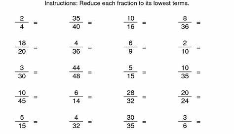 Fraction Practice Worksheets - HILDE WEB