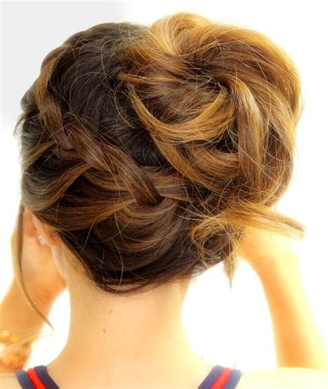 Fancy loopy updo for medium hair. 15 Fresh Updo's for Medium Length Hair - PoPular Haircuts