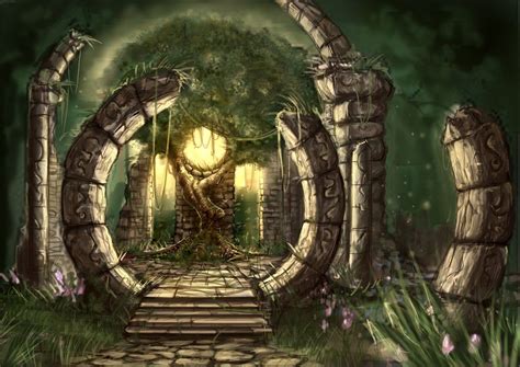 Deviantart More Like Druid Temple Ruins By Phantagram Fantasy