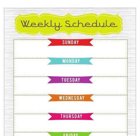 1 Week Calendar Printable Free Weekly Blank Calendar Template
