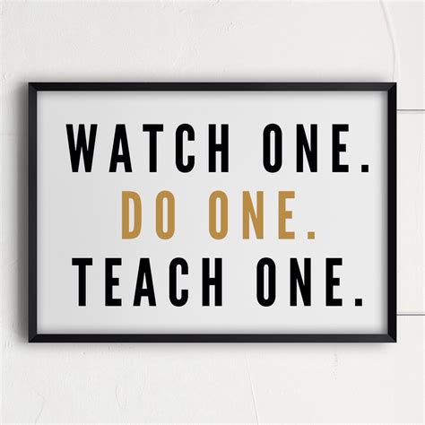 Watch One Do One Teach One Radical Mentoring