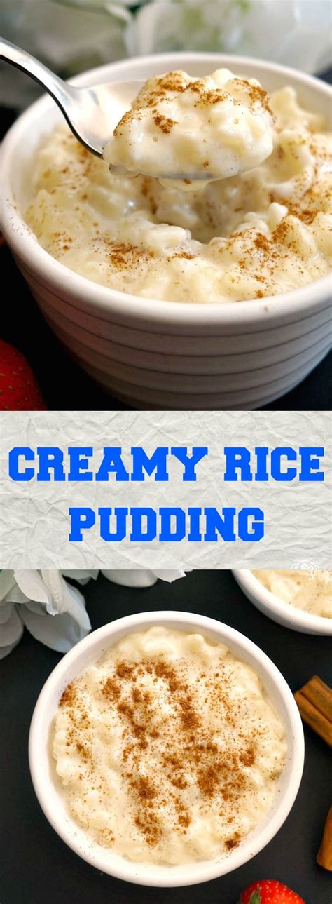 Stove Top Creamy Rice Pudding With A Touch Of Vanilla And Cinnamon A