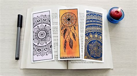 Diy Mandala Bookmark Ideas How To Make Bookmark In Gouache Paint