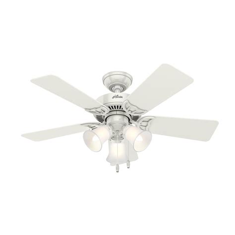 Hunter Southern Breeze 42 In White Indoor Ceiling Fan With Light Kit 5