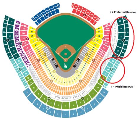 Dodger Stadium Seat Map