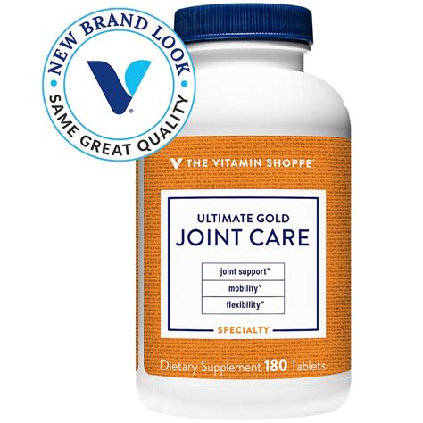 The Vitamin Shoppe Ultimate Gold Joint Care 180 Tablets | Calcium/bone