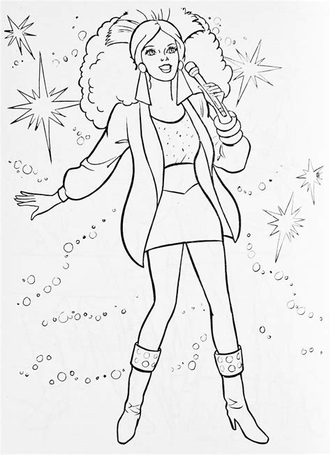 80s Fashion Coloring Pages Jem Coloring Pages Coloring Home The