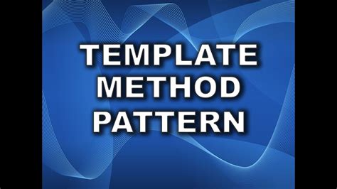 Template Method Design Pattern In Java Template Method Pattern