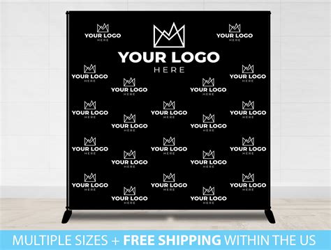 Custom Logo Backdrop Banner Step And Repeat Business Event Etsy Ireland
