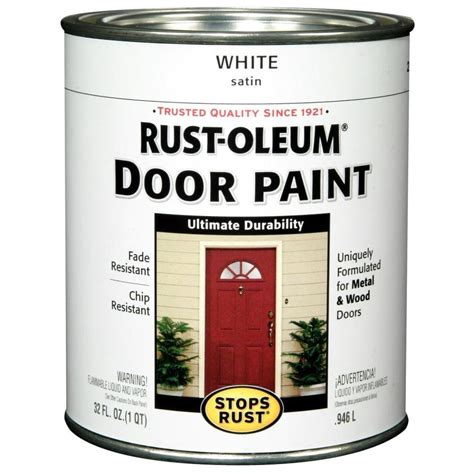 Pickup at your nearest lowe's® today. Rust-Oleum Stops Rust Satin White Oil-based Enamel ...