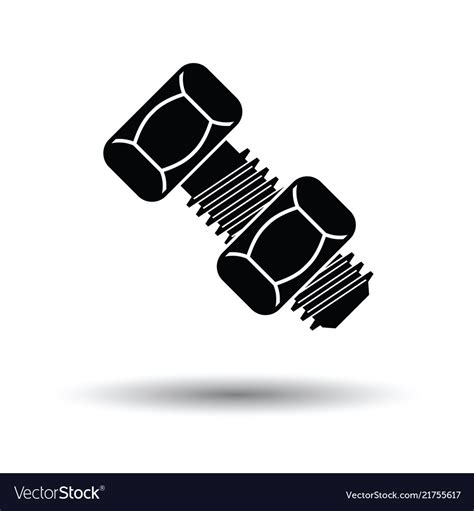 Icon Of Bolt And Nut Royalty Free Vector Image