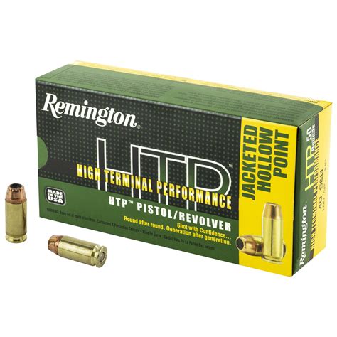 Remington Htp Ammo 40 Sandw 180 Gr Jhp 50 Round Box 22332 Omaha Outdoors