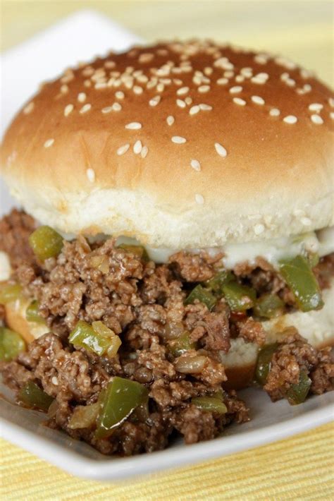 Philly cheese steak sloppy joes will make you forget your childhood canned sauce memories and make you love sloppy joes again. These Philly Cheese Steak Sloppy Joes are so dang good ...