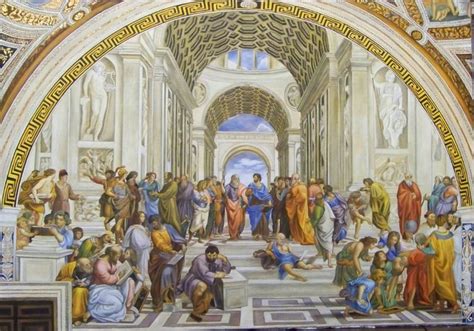 La scuola di atene, il grande affresco della filosofia che cerca di spiegare la vita. Scuola d'Atene di Raffaello Sanzio. Copie d'Autore su ...