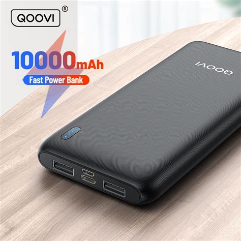 Qoovi 10000mah Power Bank Ultra Thin Portable Charger For Iphone 13