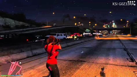 Gta 5 Online Massive Freeway Explosion Youtube