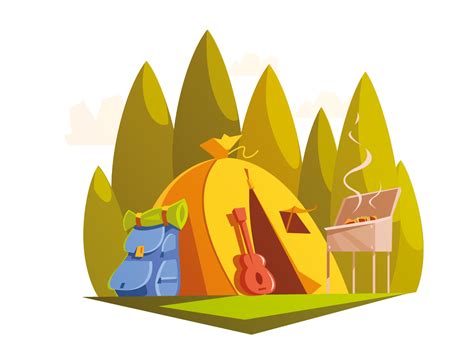 The Best Free Camping Vector Images Download From 204 Free Vectors Of