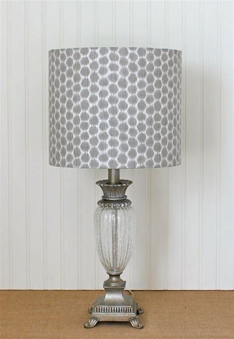 Grey Dotkat Drum Lamp Shade Lampshade Pendant Modern Polka Dot
