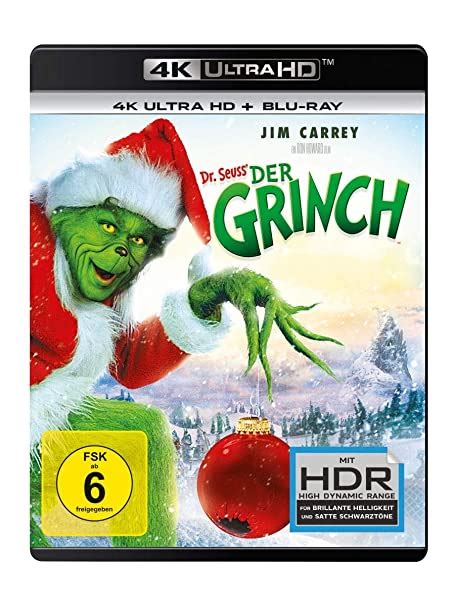 Der Grinch K Ultra HD Blu Ray D Alemania Blu Ray Amazon Es Carrey Jim Momsen