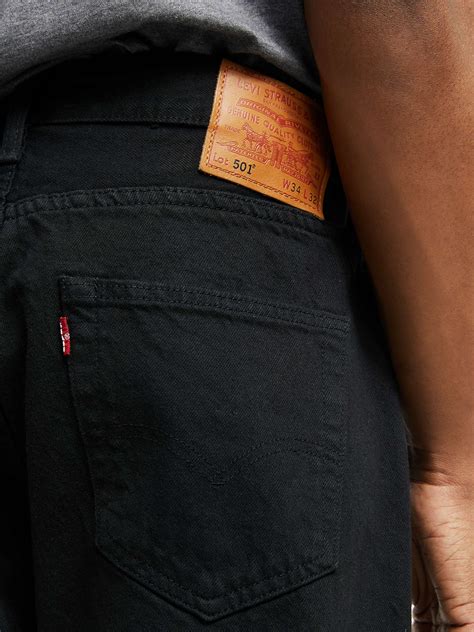 Levis 501 Original Straight Jeans Black At John Lewis And Partners