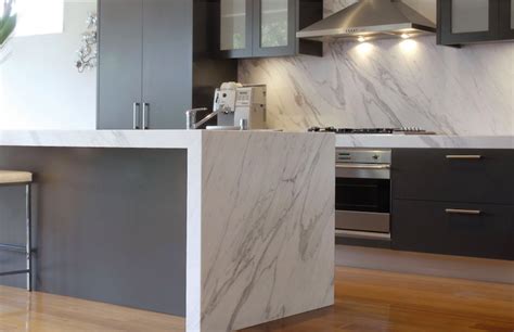 Kitchens kitchen islands small kitchens. Waterfall Kitchen Island Inspiration