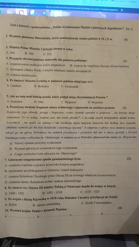 Polska za panowania Piastów i pierwszych Jagiellonów. Historia